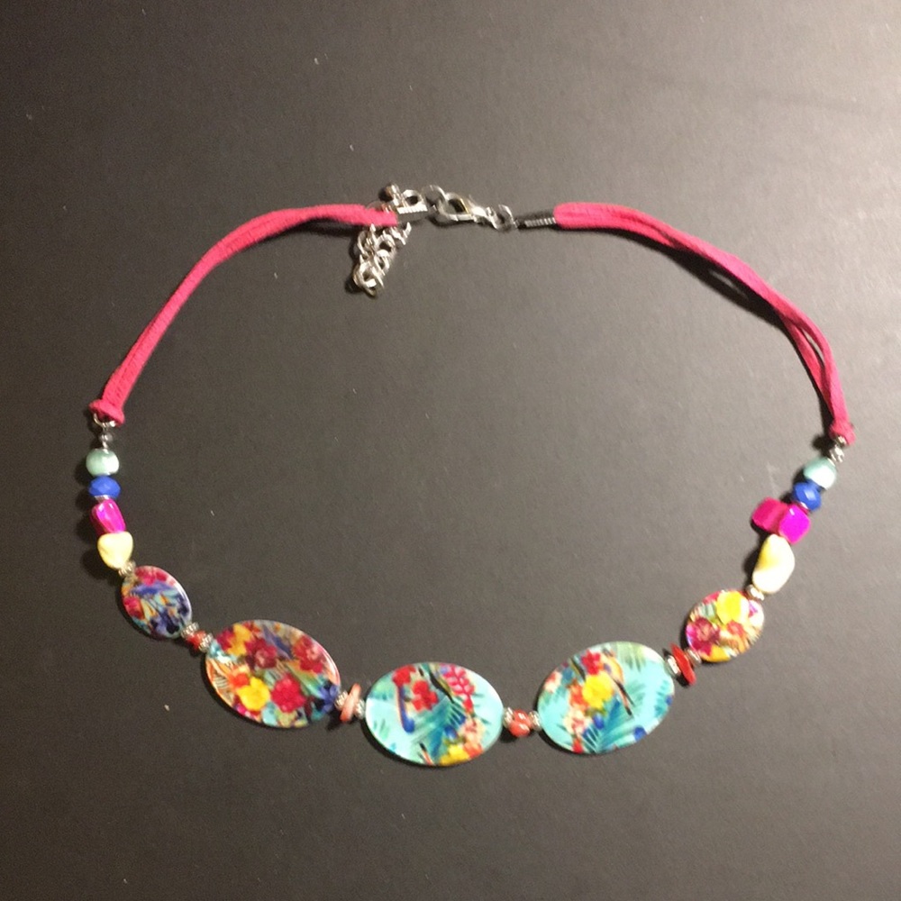 Necklace, multi-colored